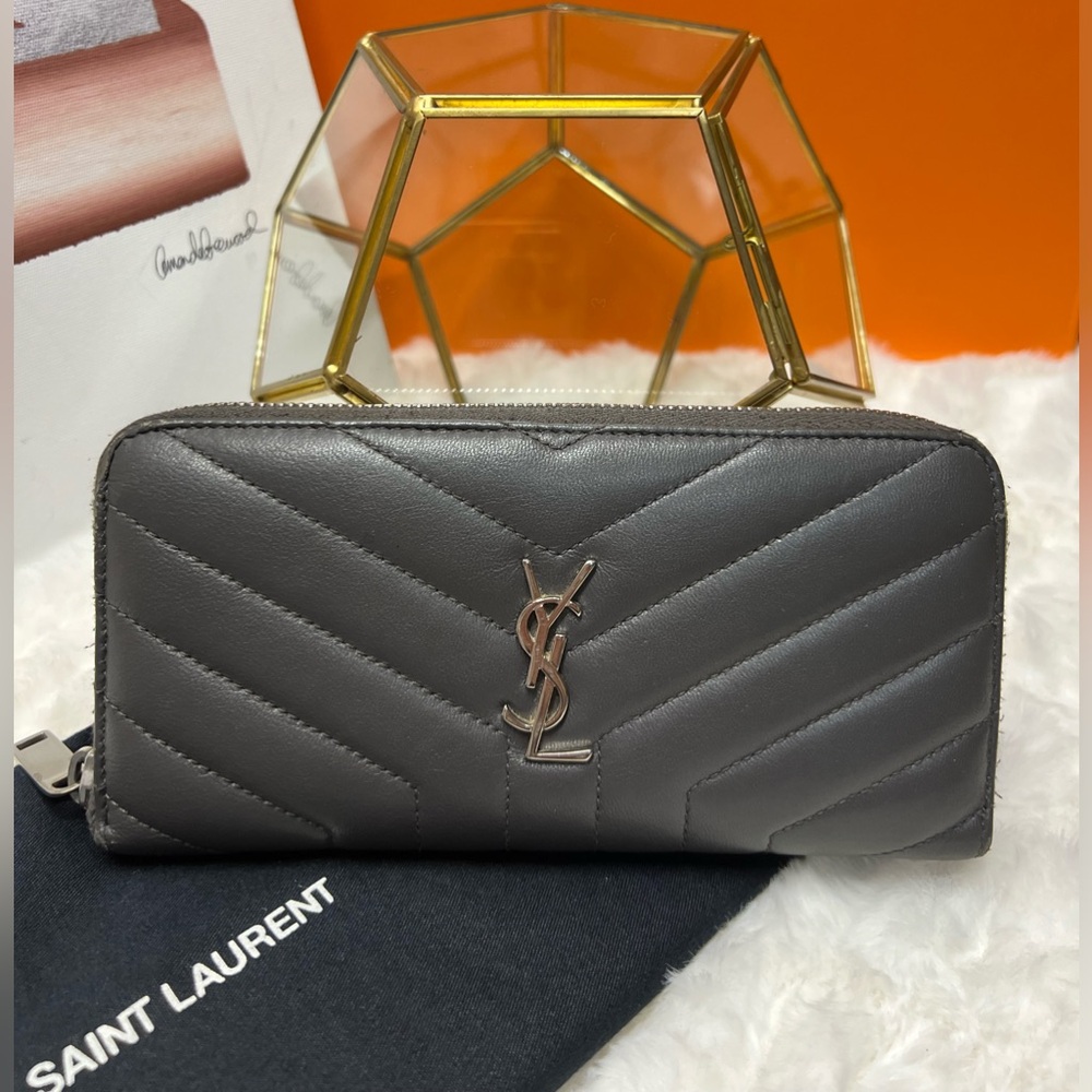 Yves Saint Laurent Gray Wallet